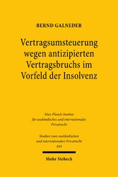 Vertragsumsteuerung wegen antizipierten Vertragsbruchs im Vorfeld der Insolvenz