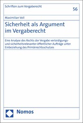 Sicherheit als Argument im Vergaberecht