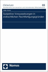 Subjektive Voraussetzungen in zivilrechtlichen Rechtfertigungsgründen