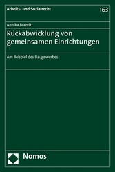 Rückabwicklung von gemeinsamen Einrichtungen