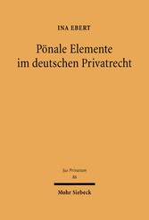 Pönale Elemente im deutschen Privatrecht