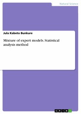 Mixture of expert models. Statistical analysis method