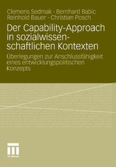 Der Capability-Approach in sozialwissenschaftlichen Kontexten