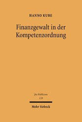 Finanzgewalt in der Kompetenzordnung