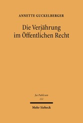 Die Verjährung im Öffentlichen Recht