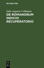 De Romanorum indicio recuperatorio