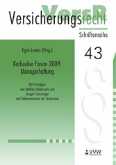 Karlsruher Forum 2009: Managerhaftung