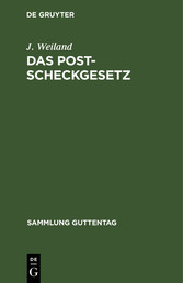 Das Postscheckgesetz