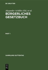 Bürgerliches Gesetzbuch