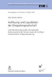 Auflösung und Liquidation der Ehegattengesellschaft