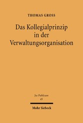 Das Kollegialprinzip in der Verwaltungsorganisation