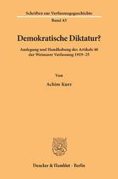 Demokratische Diktatur?