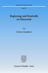 Regierung und Kontrolle in Österreich.