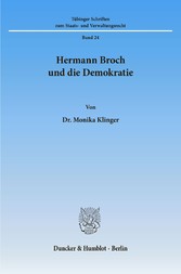 Hermann Broch und die Demokratie.