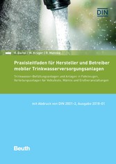 Praxisleitfaden für Hersteller und Betreiber mobiler Trinkwasserversorgungsanlagen