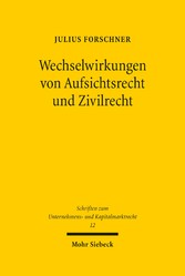 Wechselwirkungen von Aufsichtsrecht und Zivilrecht