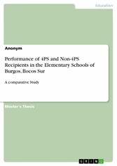 Performance of 4PS and Non-4PS Recipients in the Elementary Schools of Burgos, Ilocos Sur