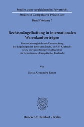 Rechtsmängelhaftung in internationalen Warenkaufverträgen.