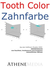 Zahnfarbräume von feuchten, trockeneren und trockenen menschlichen Zähnen