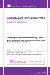 Die erfolgreiche Insolvenzanfechtung - Band 2