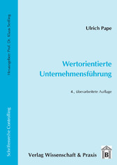 Wertorientierte Unternehmensführung.