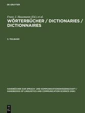 Wörterbücher / Dictionaries / Dictionnaires. 3. Teilband