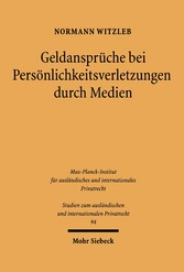 Geldansprüche bei Persönlichkeitverletzungen durch Medien