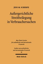 Außergerichtliche Streitbeilegung in Verbrauchersachen