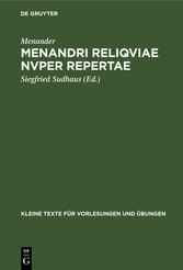 Menandri reliqviae nvper repertae