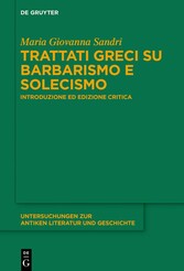 Trattati greci su barbarismo e solecismo