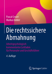 Die rechtssichere Abmahnung