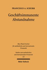 Geschäftsimmanente Abstandnahme