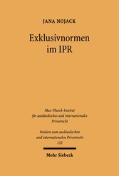 Exklusivnormen im IPR