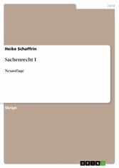 Sachenrecht I