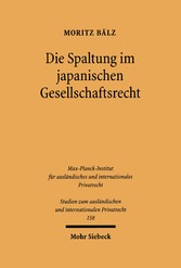 Die Spaltung im japanischen Gesellschaftsrecht