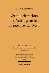 Verbraucherschutz und Vertragsfreiheit im japanischen Recht