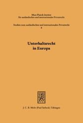 Unterhaltsrecht in Europa : e. Zwölf-Länder-Studie&#13;