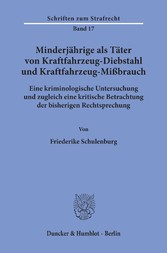 Minderjährige als Täter von Kraftfahrzeug-Diebstahl und Kraftfahrzeug-Mißbrauch.