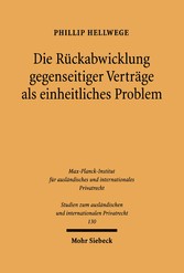 Die Rückabwicklung gegenseitiger Verträge als einheitliches Problem