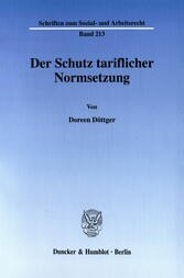 Der Schutz tariflicher Normsetzung.