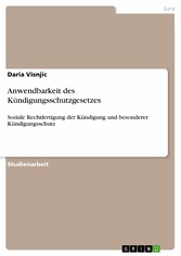 Anwendbarkeit des Kündigungsschutzgesetzes