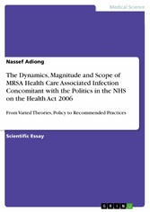 The Dynamics, Magnitude and Scope of MRSA Health Care Associated Infection Concomitant with the Politics in the NHS on the Health Act  2006