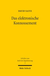 Das elektronische Konnossement