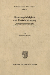 Staatsangehörigkeit und Entkolonisierung.