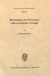 Rechtsfolgen bei Verletzung völkerrechtlicher Verträge.