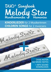 Duo+ Songbook 'Melody Star' Mundharmonika / Harmonica - 51 Kinderlieder Duette / Children Songs Duets