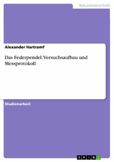 Das Federpendel. Versuchsaufbau und Messprotokoll