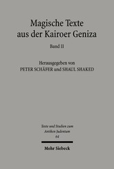 Magische Texte aus der Kairoer Geniza