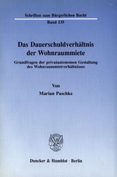 Das Dauerschuldverhältnis der Wohnraummiete.