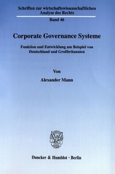 Corporate Governance Systeme.